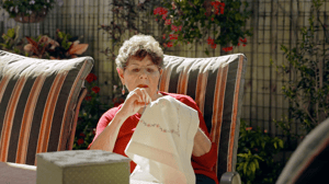 Woman doing embroidery at Renaissance 